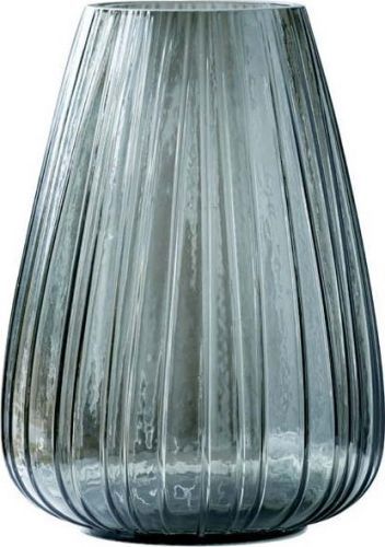 Šedá skleněná váza Bitz Kusintha, výška 22 cm