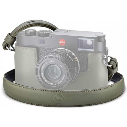 LEICA Carrying Strap leather olive green