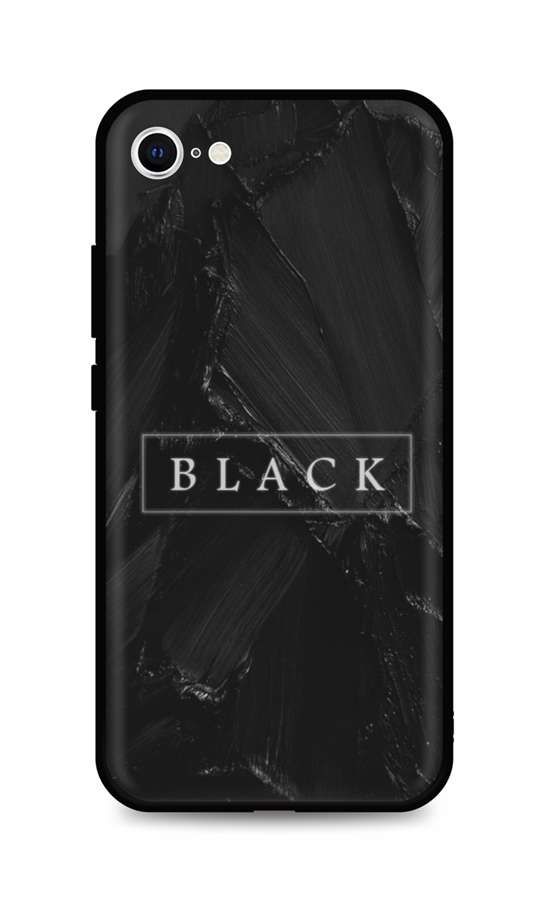 Kryt TopQ LUXURY iPhone SE 2022 pevný Black 74117