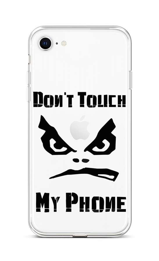 Kryt TopQ iPhone SE 2022 silikon Don't Touch průhledný 74013