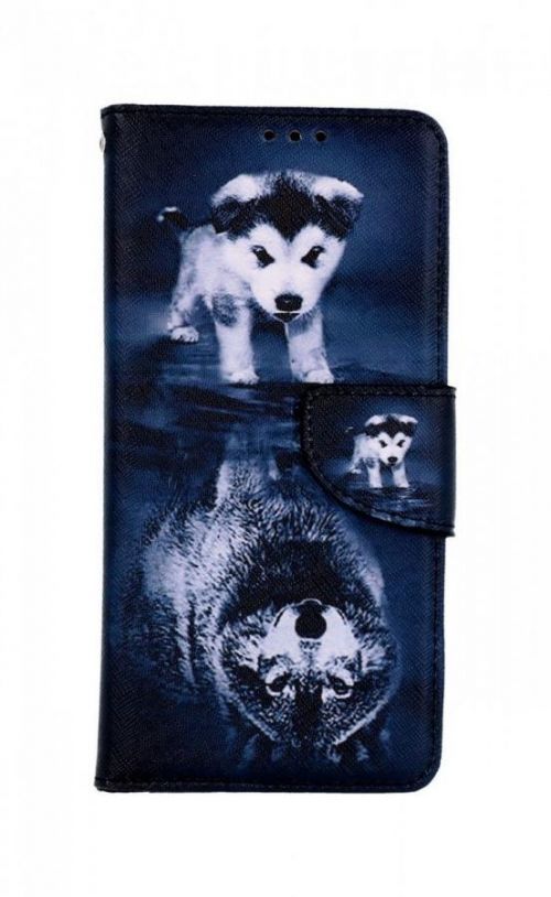 Pouzdro TopQ Samsung A13 knížkové Odraz vlka 73503