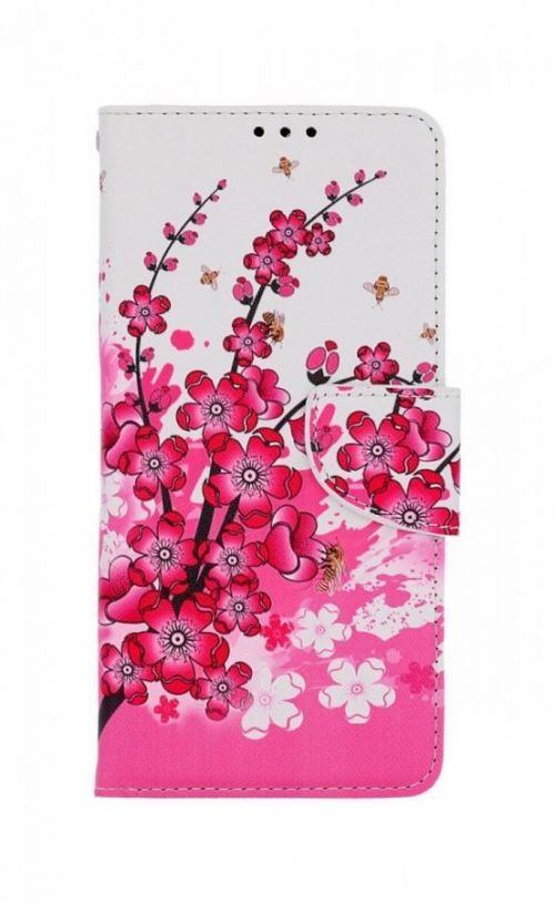 Pouzdro TopQ Samsung A13 knížkové Kytičky textil 73378
