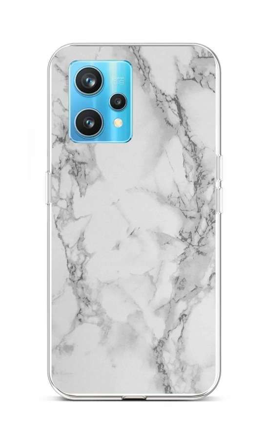 Kryt STYLE TopQ Realme 9 Pro+ silikon Mramor bílý 73196