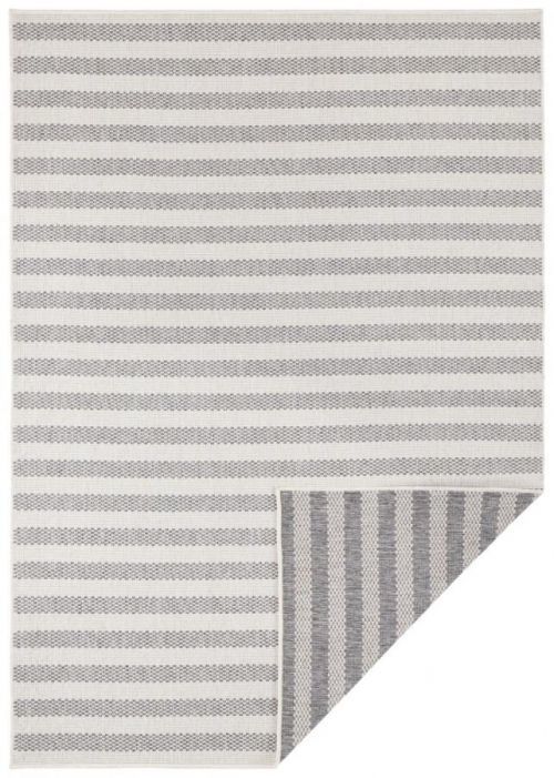 Mujkoberec Original Kusový koberec Mujkoberec Original Nora 103748 Grey, Creme - 80x150 cm Bílá