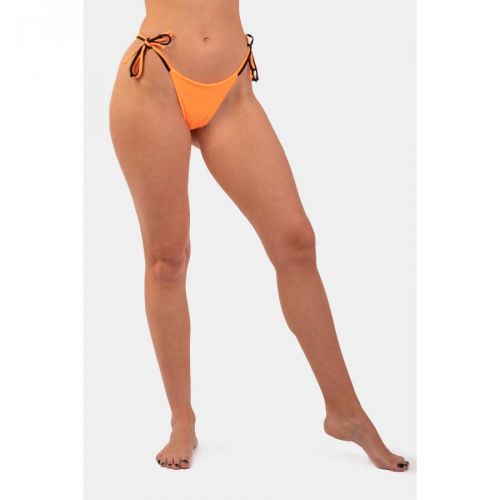 Oranžové Neon Bikini plavky - spodný diel na zaväzovanie M, orange