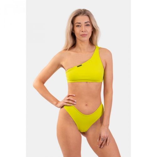 Bandeau Bikini plavky na jedno rameno M, green