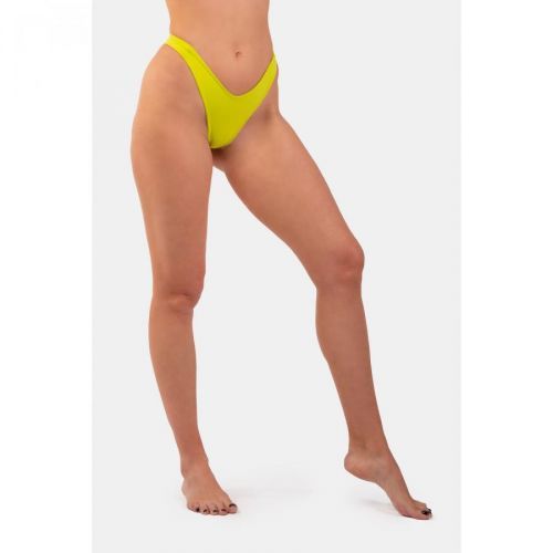 V-shape Bikini - spodný diel s vysokým vykrojením M, green