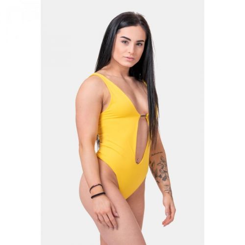 One-colour monokini M, yellow