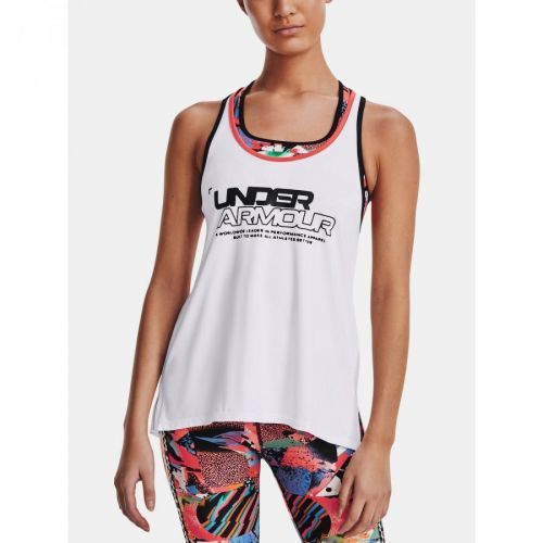 Under Armour Tílko Knockout Tank CB Graphic-WHT - Dámské