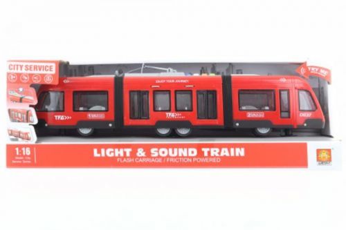 LAMPS Tramvaj na baterie červená