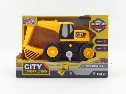 MAC TOYS Bagr 17cm, se zvukem a světlem