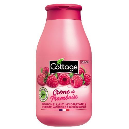 Cottage Moisturizing Shower Milk - Raspberry cream sprchové mléko 97% přírodní  250 ml