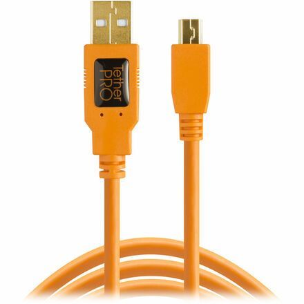 TETHER TOOLS TetherPro USB 2.0 na Mini-B 5-pin 4,6 m oranžový