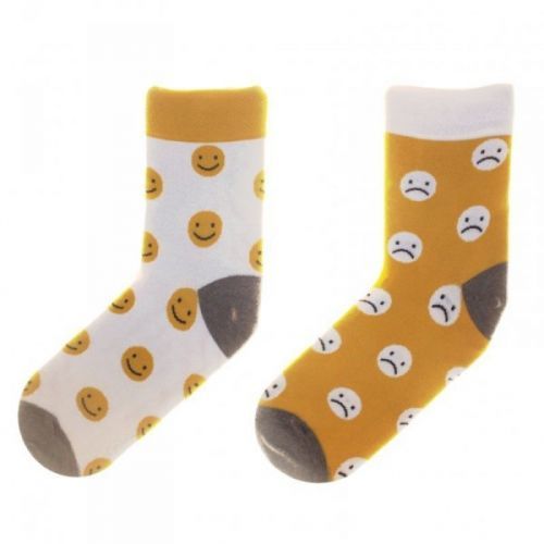 Skarpol Funny 80 Emotki Ponožky 39/41 bílá