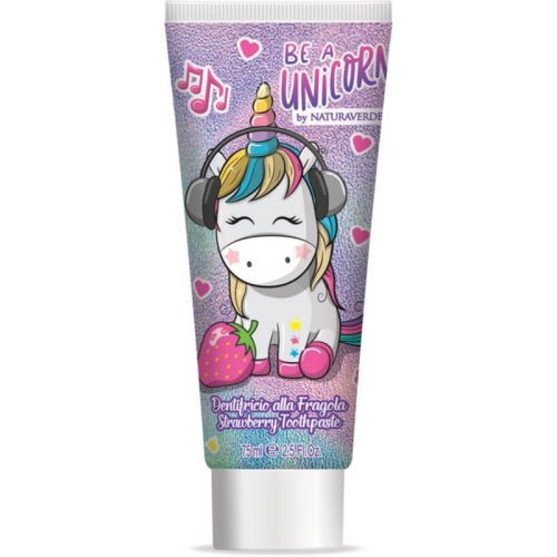Disney Naturaverde Be a unicorn Toothpaste zubní pasta pro děti s jahodovou příchutí 75 ml