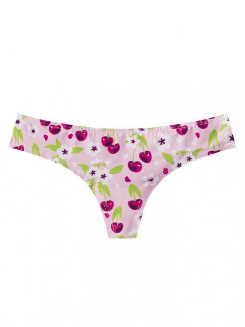 Veselé dámské kalhotky brazilky Dedoles Třešňový květ (D-W-UN-BL-C-C-1373) XL