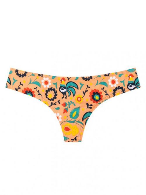 Veselé dámské kalhotky brazilky Dedoles Folkový kohout (D-W-UN-BL-C-C-135) L