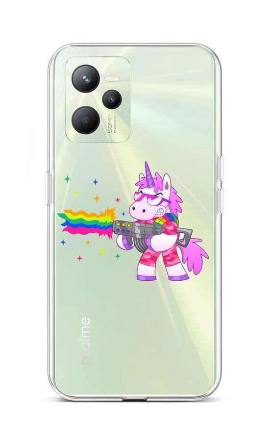 Kryt TopQ Realme C35 Rainbow Gun 74587