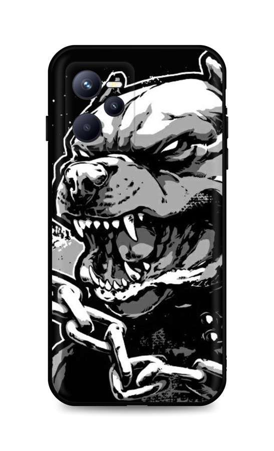 Kryt TopQ Realme C35 Agressive Pitbull 74482