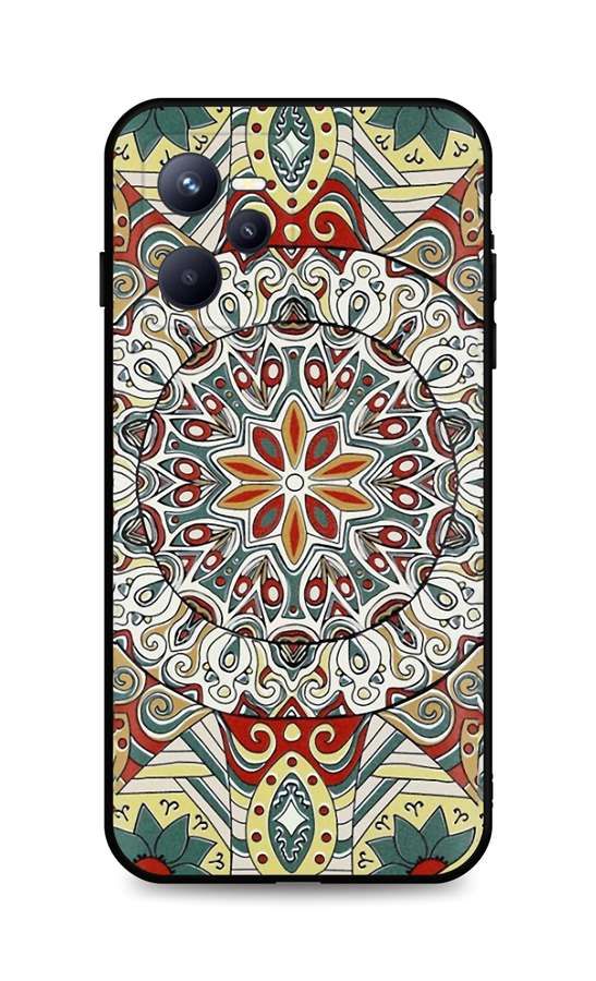 Kryt TopQ Realme C35 3D Barevná mandala 74474