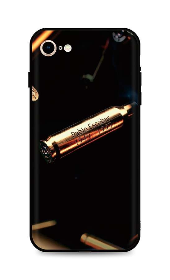 Kryt TopQ iPhone SE 2022 silikon Pablo Escobar Bullet 74378