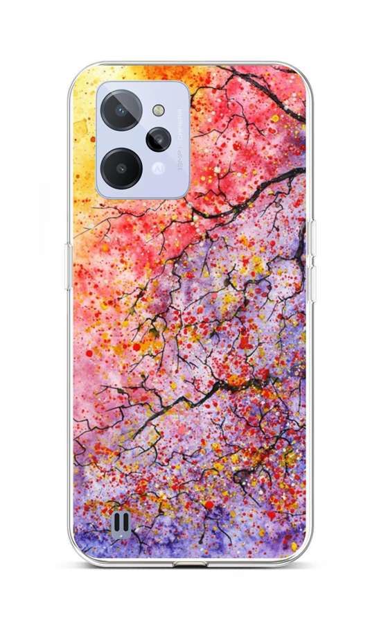 Kryt TopQ Realme C31 silikon Abstract Tree 74346