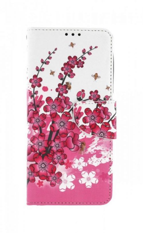 Pouzdro TopQ Realme 9 Pro knížkové Kytičky textil 71437