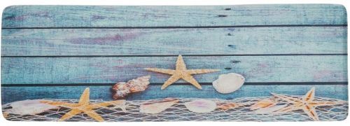 Apextextil koberce Protiskluzová 3D předložka Moře - 60x180 cm Modrá