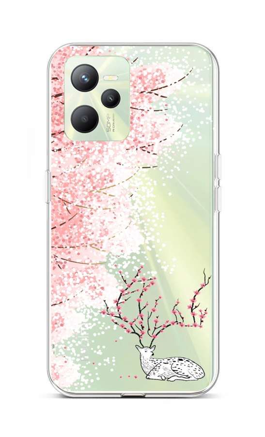 Kryt TopQ Realme C35 Blooming Deer 74581