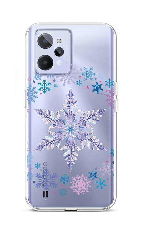 Kryt TopQ Realme C31 silikon Snowflake 74363
