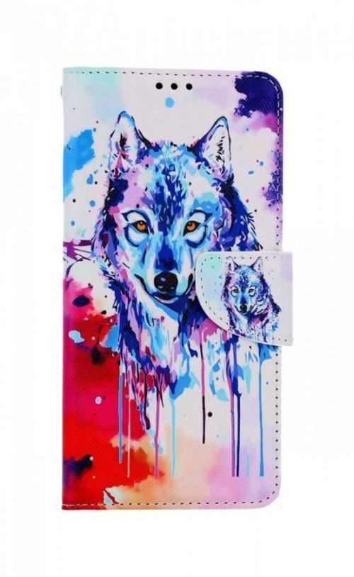 Pouzdro TopQ Realme 9i knížkové Kresba vlka 71527