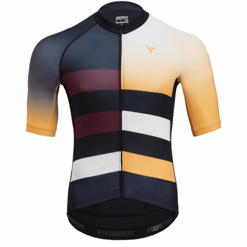 Cyklistický pánský dres Silvini Mazzano black/yellow Velikost: M