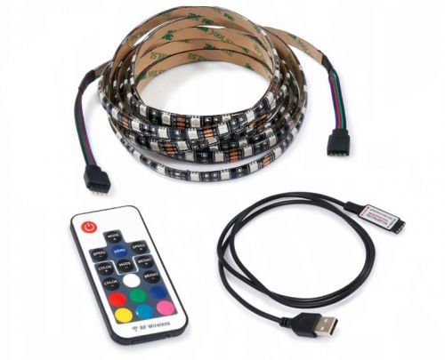BRG LED pásek za TV - 5V - 3m - 60LED/m - 43W - IP20 - RF17