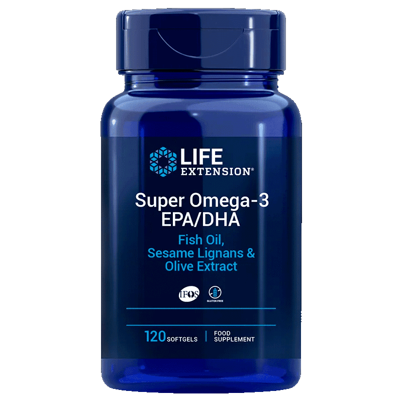 Life Extension Super Omega-3 EPA/DHA with Sesame Lignans & Olive Extract 120 ks