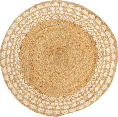 Jutový koberec s příměsí bavlny Sass & Belle Ibiza, ø 90 cm