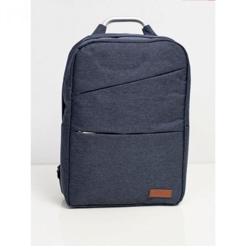 Navy blue laptop backpack with pockets