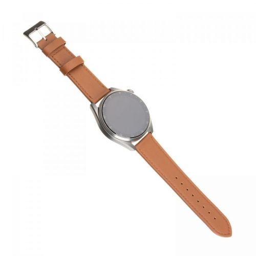Kožený řemínek FIXED Leather Strap s šířkou 20mm pro smartwatch, hnědá