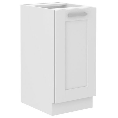 Kuchyňská skříňka LUNA bílá mat/bílá 40d 1f bb