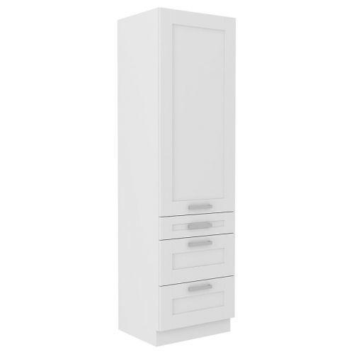 Kuchyňská skříňka LUNA bílá mat/bílá 60dks-210 3s 1f
