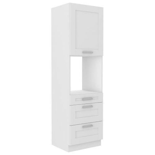 Kuchyňská skříňka LUNA bílá mat/bílá 60dps-210 3s 1f