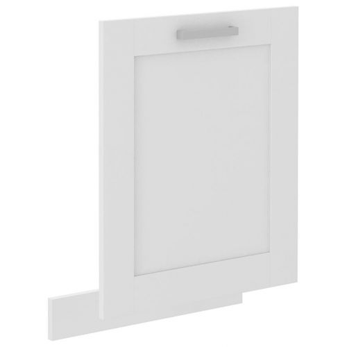 Dvířka na vestavnou myčku LUNA bílá mat/bílá 713x596