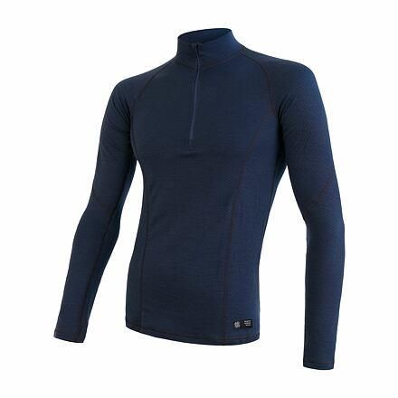 Sensor Merino Df Deep Blue pánské funkční tričko