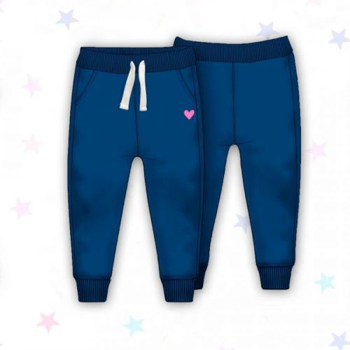 Tepláky dívčí, Minoti, 10JOGEMB 4, modrá - 104/110