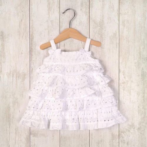 šaty letní a kalhotky, Minoti, LOVELY 7, bílá - 80/86