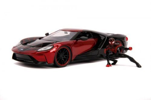 Jada Toys | Spider-Man - Marvel Hollywood Rides Diecast Model 1/24 2017 Ford GT s figurkou Miles Morales