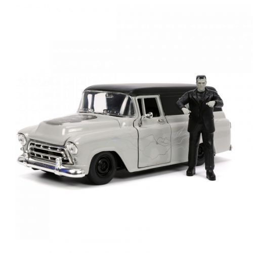 Jada Toys | Universal Monsters - Diecast Model 1/24 1957 Chevrolet Suburban s figurkou Frankenstein