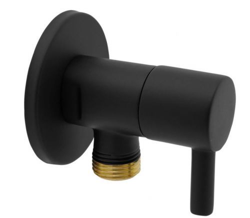 NOVASERVIS Rohový ventil keramický s krytkou a kovovou pákou 1/2x3/8 Z295-BL