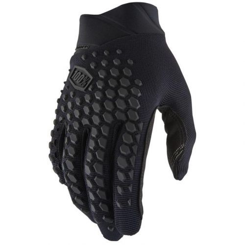 Rukavice 100 Percent Geomatic - dlouhé, černá-dřevěné uhlí - velikost 2XL