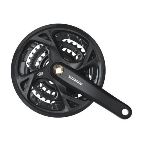 Kliky Shimano Acera FC-M371 - 175mm, 4 hran, 48-36-26, černá s krytem (9s)