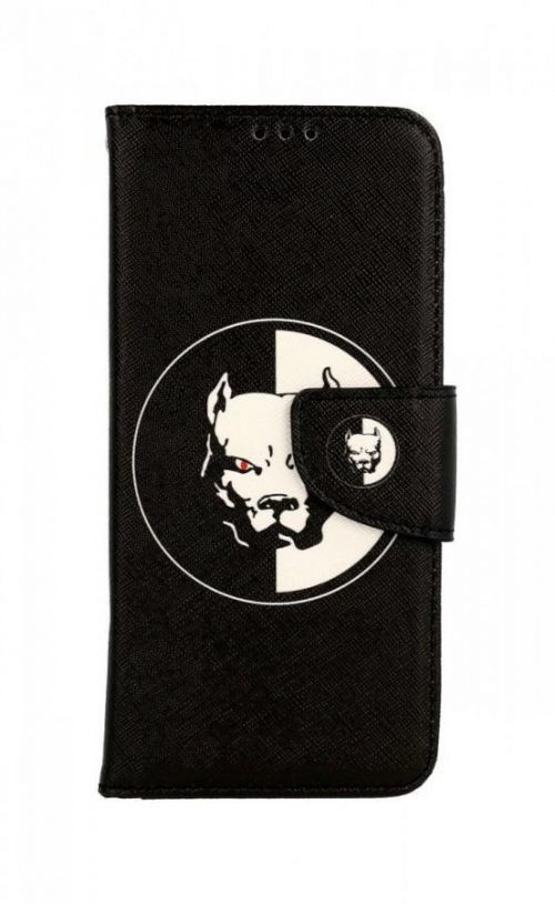 Pouzdro TopQ Vivo V23 5G knížkové Černobílý pitbull 73862